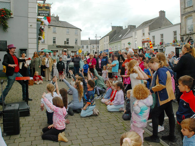 There was great entertainment for the children at the first Castle Street Music Festival in Roscrea. Photo: PJ Wright 