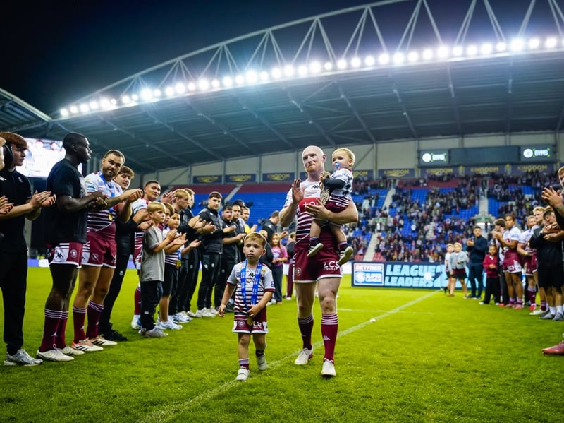 The retiring Liam Farrell received a guard of honour on Friday night