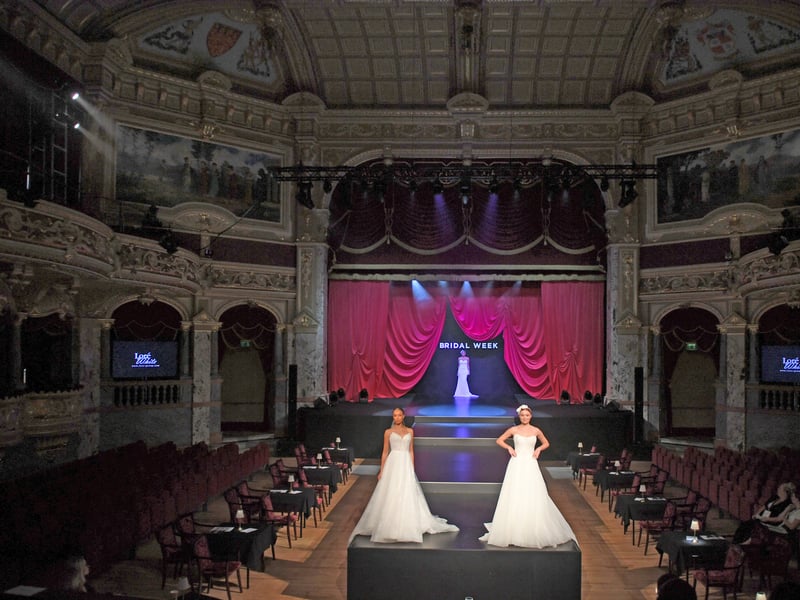 The catwalk show in the Royal Hall, Harrogate
Picture Gerard Binks