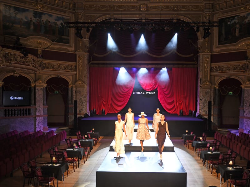 The catwalk show in the Royal Hall, Harrogate
Picture Gerard Binks