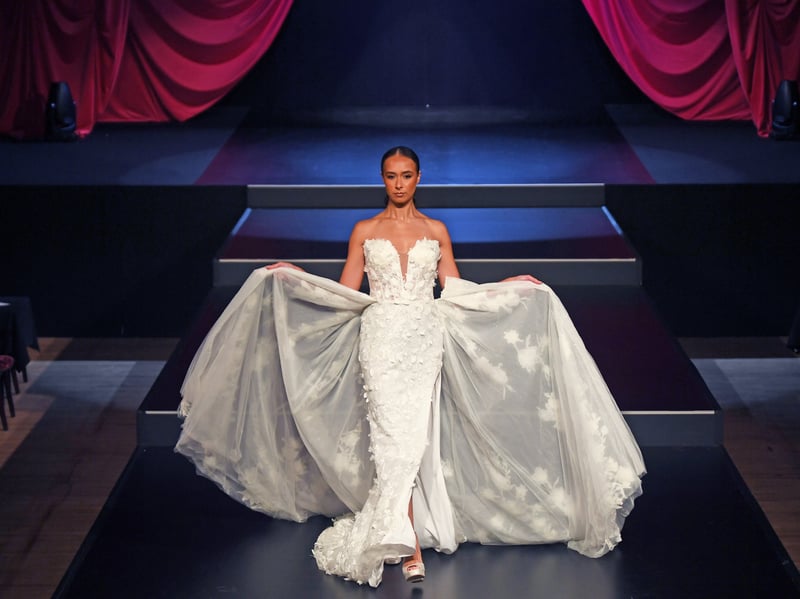 The catwalk show in the Royal Hall, Harrogate
Picture Gerard Binks