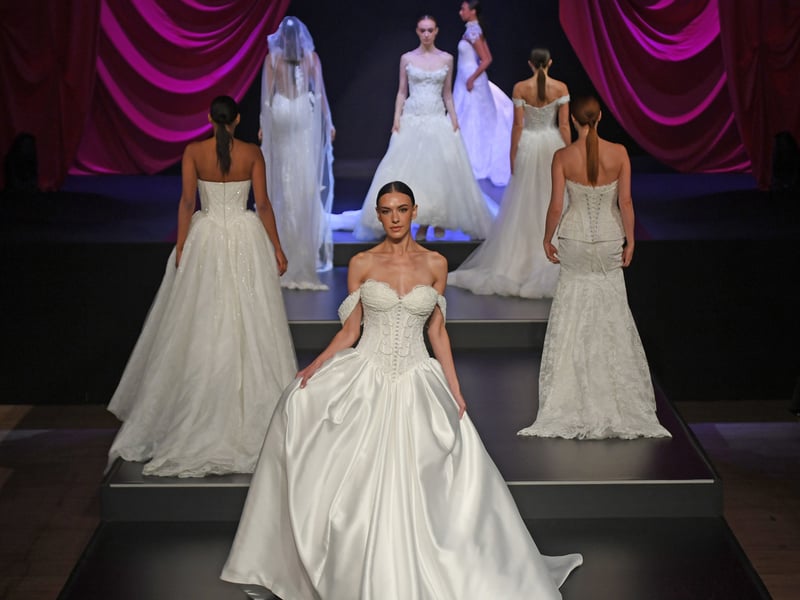 The catwalk show in the Royal Hall, Harrogate
Picture Gerard Binks