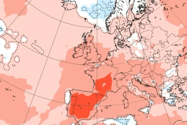 Ireland weather map showing the outlook for this week