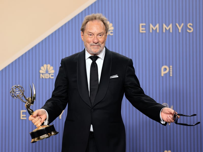 Another win for Widow’s Bay, Outstanding Supporting Actor in a Comedy went to Stephen Root for his role as Wyck. He was up against: Colman Domingo, The Four Seasons; Paul W. Downs, Hacks; Harrison Ford, Shrinking; Nick Offerman, Margo's Got Money Troubles; Michael Urie, Shrinking; and Tyler James Williams, Abbott Elementary. 

