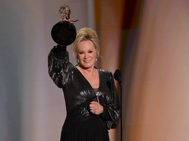 Jean Smart earned Lead Actress in a Comedy for her role as Deborah Vance in Hacks for a fifth time at the 78th Emmys. Her competition this year included: Quinta Brunson, Abbott Elementary; Ayo Edebiri, The Bear; Elle Fanning, Margo's Got Money Troubles; and Lisa Kudrow, The Comeback.
