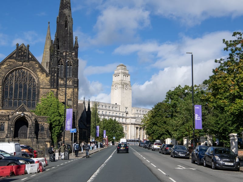 The Parkinson Building is famous for its 57-metre clock tower
