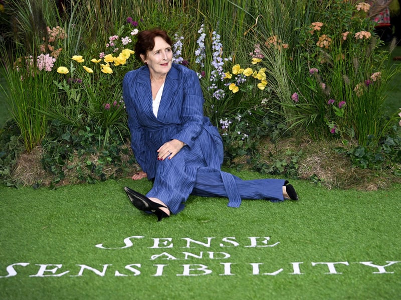 Irish star Fiona Shaw is no stranger to Jane Austen adaptations. In Netflix's Pride and Prejudice she plays the formidable Lady Catherine de Bourg, while in the Sense and Sensibility film she portrays Mrs Jennings. She also acted in the 1995 Persuasion series, with recent performances in Ladies First, Hot Milk, Echo Valley, Enola Holmes and many, many more.