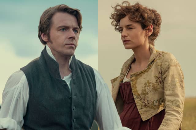 Jack Lowden and Emma Corrin lead the cast of Netflix's new Pride and Prejudice miniseries as Mr Darcy and Elizabeth Bennet.