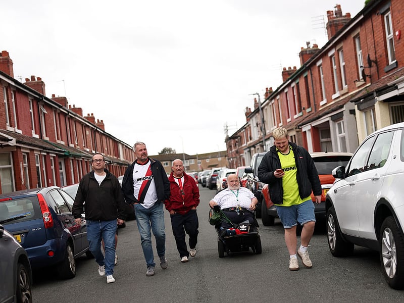 Sheffield United fans at Fleetwood for what would be a Carabao Cup defeat to the Cod Army at Highbury