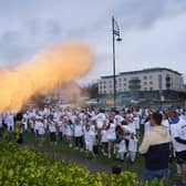 A canon-fire of colour in Salthill at last year's Colour Run.