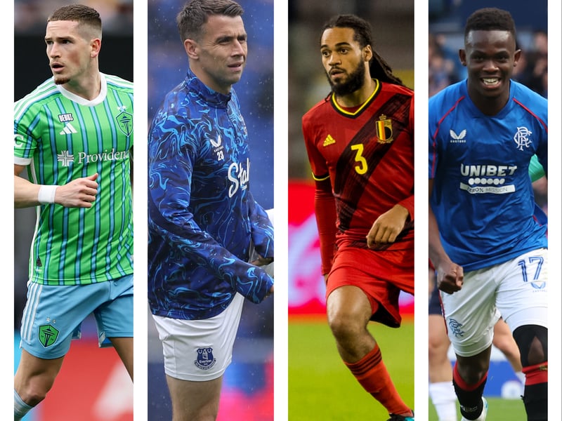 From left: Ryan Kent, Seamus Coleman, Jason Denayer, Rabbi Matondo.