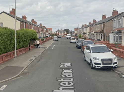 Shetland Road is subject to ongoing works with no finish date listed. Temporary traffic lights are in place.