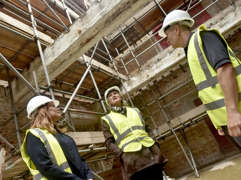 Pictured is: (l-r) Cllr. Zoe Huggins, leader of Gosport Borough Council, Ben Mason, business development director at UK Docks and Caroline Dinenage MP for Gosport.