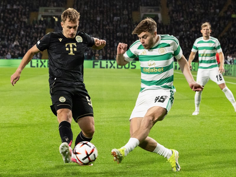Making his first start since the Scottish Cup final in May, he looked sharp from the outset and was the beating heart of Celtic’s attacking play. Direct and intent on getting balls into the box at every opportunity. Curling cross to the front post teed up Duran’s early chance. Burst through on goal after 13 minutes but was denied by Varga from an acute angle. Involved in the build-up to Baur’s equaliser. Subbed after 56 minutes, but still arguably Celtic's best player. 7
