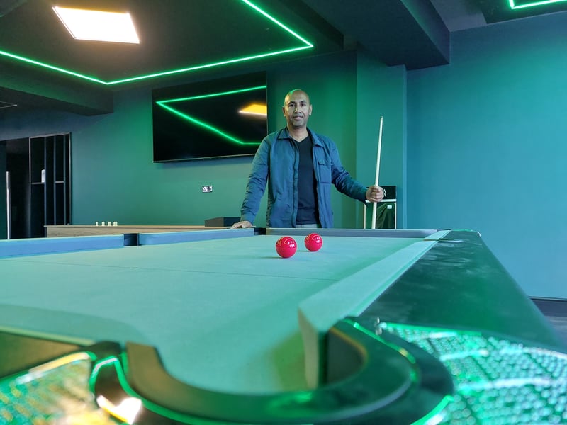 Kas Miah is hoping to have the new sports bar open before Christmas.