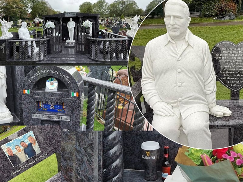 This gallery reveals the extent of Michael Collins’ palatial memorial structure, which was recently erected in a Sheffield cemetery.
