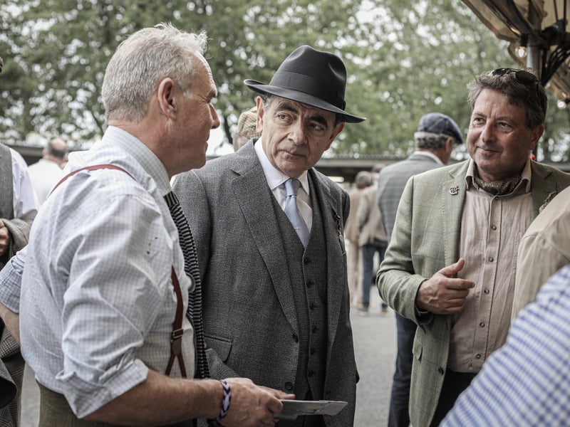 First day at Goodwood Revival 2026 at Goodwood on Friday 18th September 2026. Pictured: Rowan Atkinson