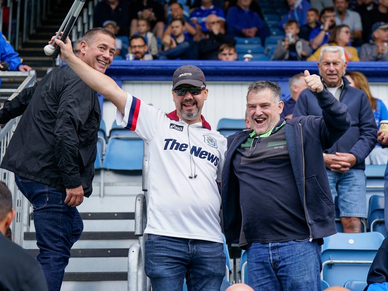 Brilliant pictures of Portsmouth faithful backing team against Blackburn Rovers.