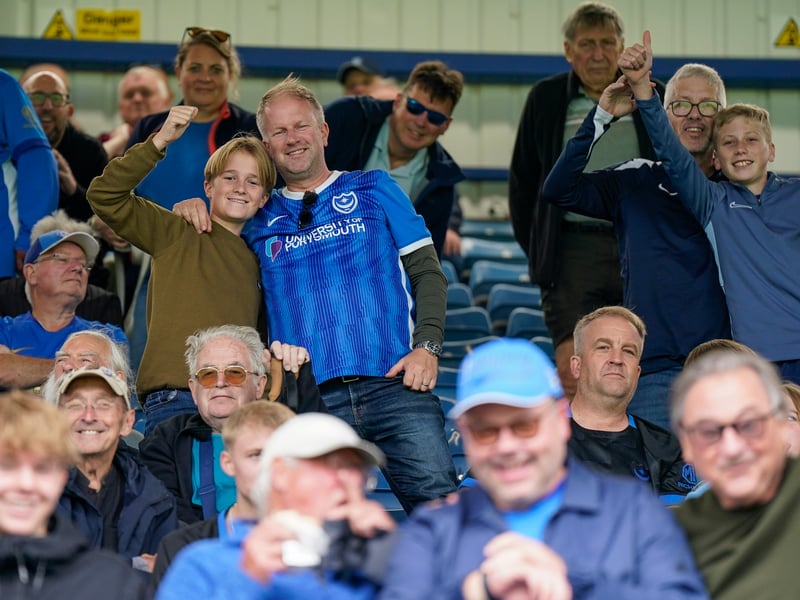 Brilliant pictures of Portsmouth faithful backing team against Blackburn Rovers.