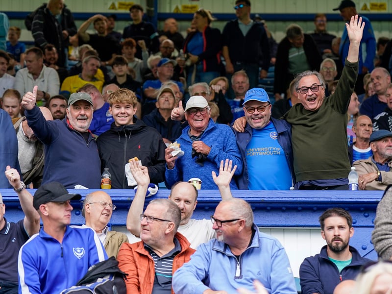 Brilliant pictures of Portsmouth faithful backing team against Blackburn Rovers.