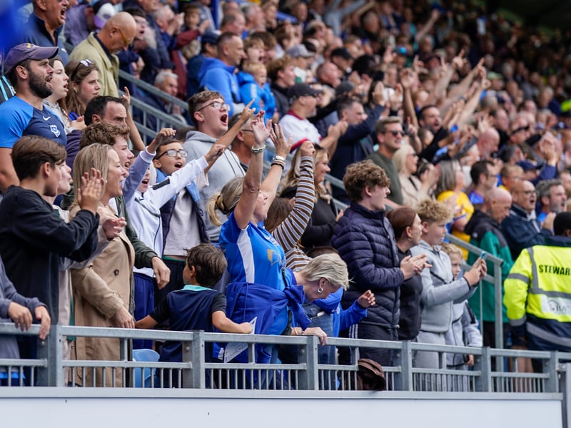 Brilliant pictures of Portsmouth faithful backing team against Blackburn Rovers.