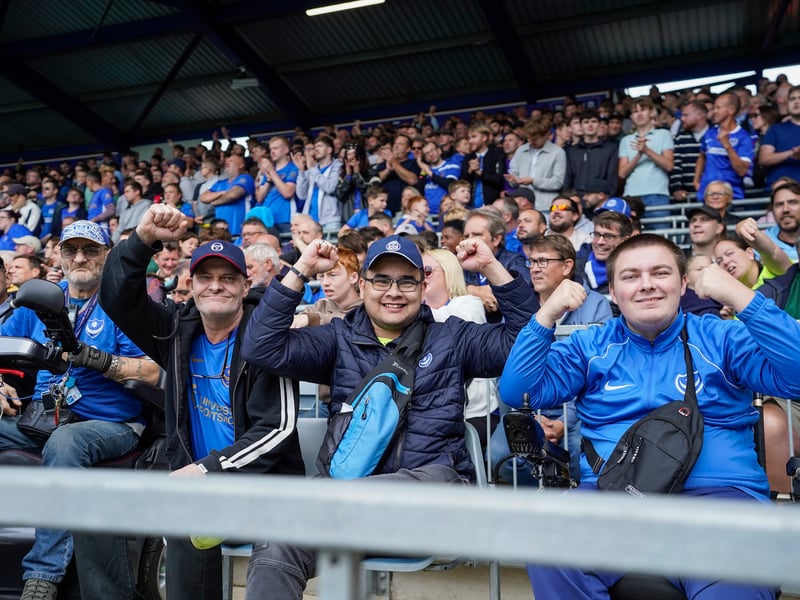 Brilliant pictures of Portsmouth faithful backing team against Blackburn Rovers.
