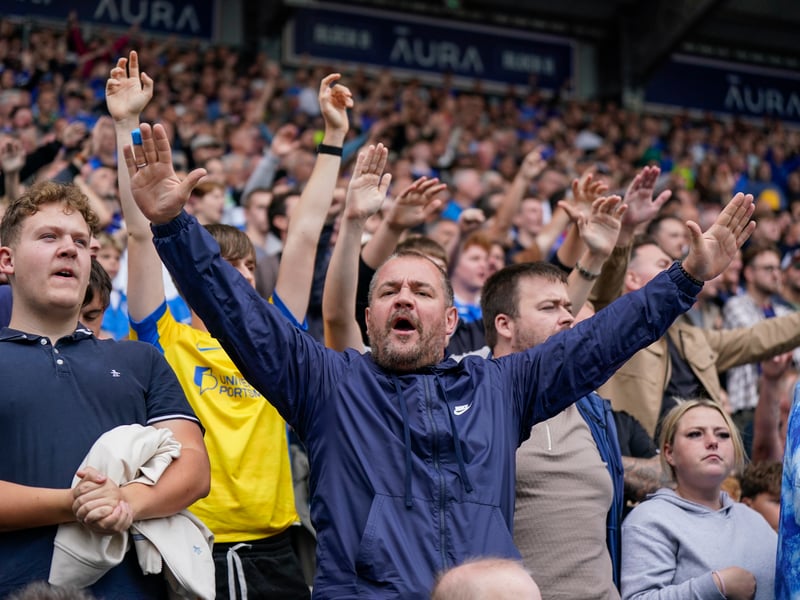 Brilliant pictures of Portsmouth faithful backing team against Blackburn Rovers.