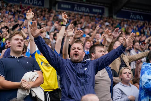 Brilliant pictures of Portsmouth faithful backing team against Blackburn Rovers.