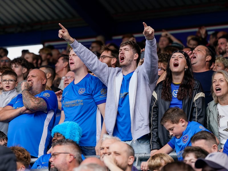 Brilliant pictures of Portsmouth faithful backing team against Blackburn Rovers.