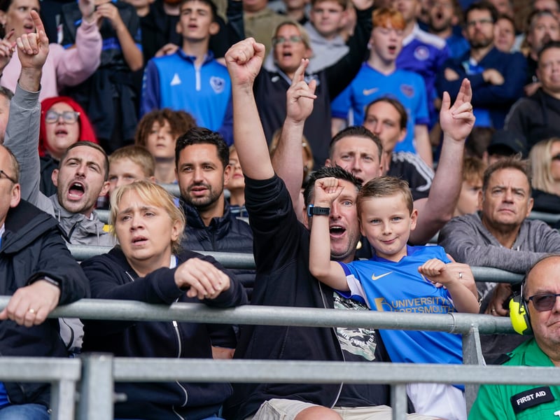 Brilliant pictures of Portsmouth faithful backing team against Blackburn Rovers.