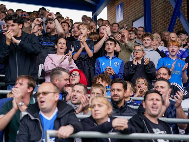 Brilliant pictures of Portsmouth faithful backing team against Blackburn Rovers.
