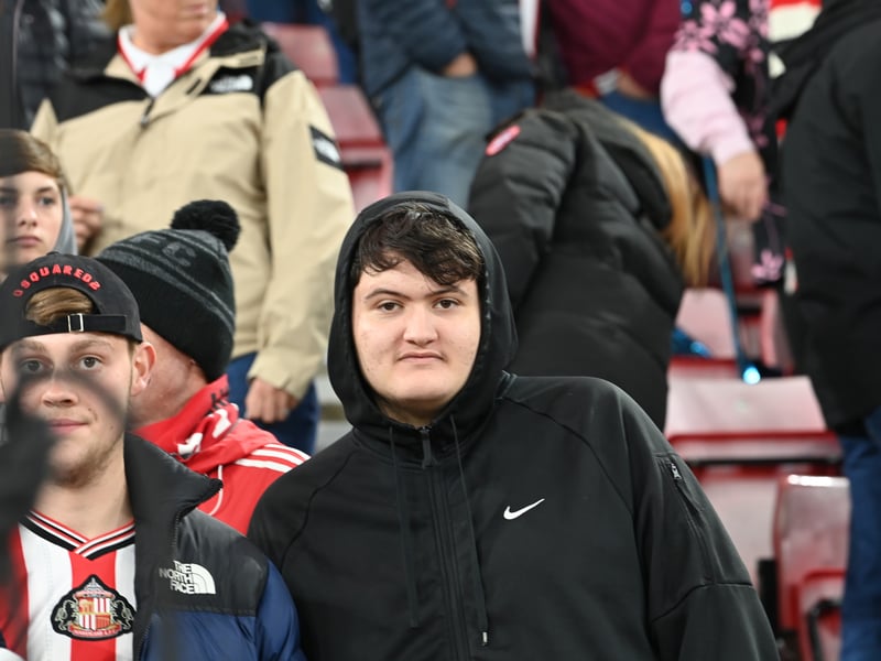Sunderland fans in action against AZ Alkmaar at the Stadium of Light in the Europa League. Photo by Frank Reid.