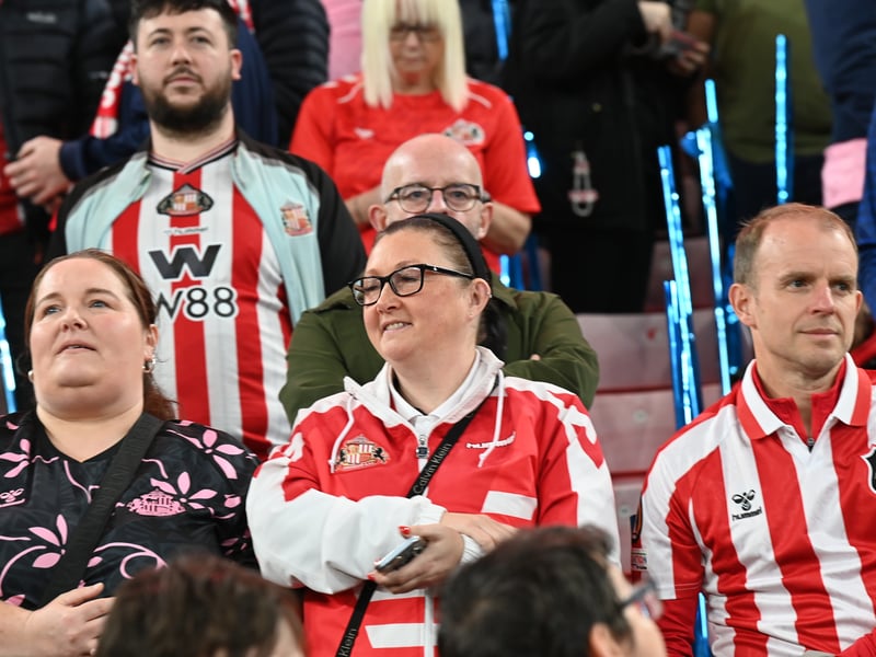 Sunderland fans in action against AZ Alkmaar at the Stadium of Light in the Europa League. Photo by Frank Reid.