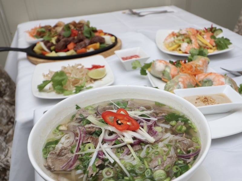 Viet Pot and Bar opened in Southsea in September, selling traditional Vietnamese cuisine. 

Pictured: Some of the dishes available
