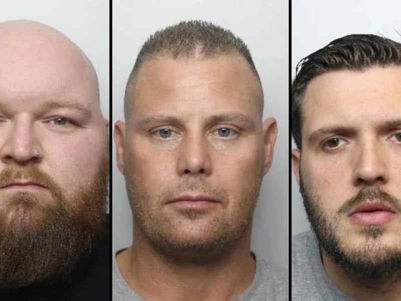 The trio of doormen killed 30-year-old man outside a bar in Doncaster following a "gross error and a grotesque response" to the drunk male's antics.
Sheffield Crown Court heard they applied "significant pressure" to Jamie Kelly for about three minutes,  crushing his head and neck. 
Kelly was taken to hospital where he later died due to asphyxiation on May 2, 2022.
He was found to have injuries including damage to his trachea, voice box and bruising to the back of his head and body.
Rowing, of Exchange Street, Doncaster, was jailed for two years and six months, Watson, of Kingston Road, Worksop, was jailed for two years, and Williams, of Kinross Crescent, Nottingham, was jailed for one year and eight months.