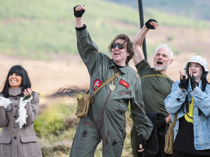 When it comes to Traitors' fashion it's usually all about Claudia and her immaculate wardrobe of fingerless gloves, Highland tweed and dream knitwear. In the celebrity version though, Jonathan Ross gave her a real run for her money with a series of increasingly outlandish outfits. There were many to choose from, but the Top Gun getup was hard to beat.