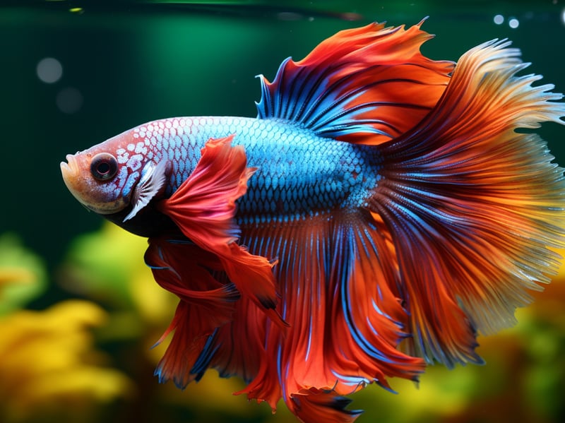 The Betta Fish is one of the best species to keep in a small aquarium as in their native Southeast Asia they live in the shallow muddy water of paddy fields - this is not a fish used to expansive clear waters. They are also very colourful but can be aggressive to other types of fish so are best kept by themselves.