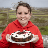 Eleanor Marshall with her award winning cake