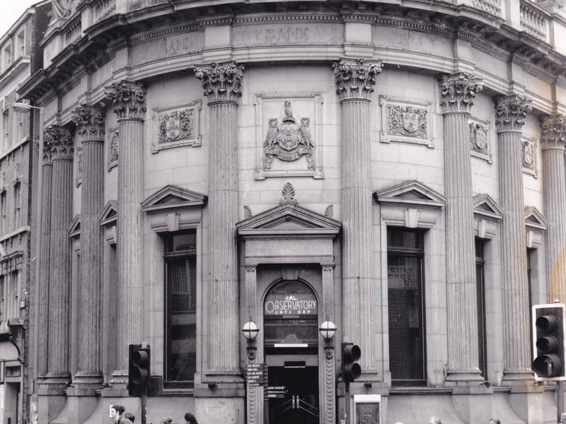 Observatory Cafe Bar at the junction of Boar Lane and Bishopgate Street.