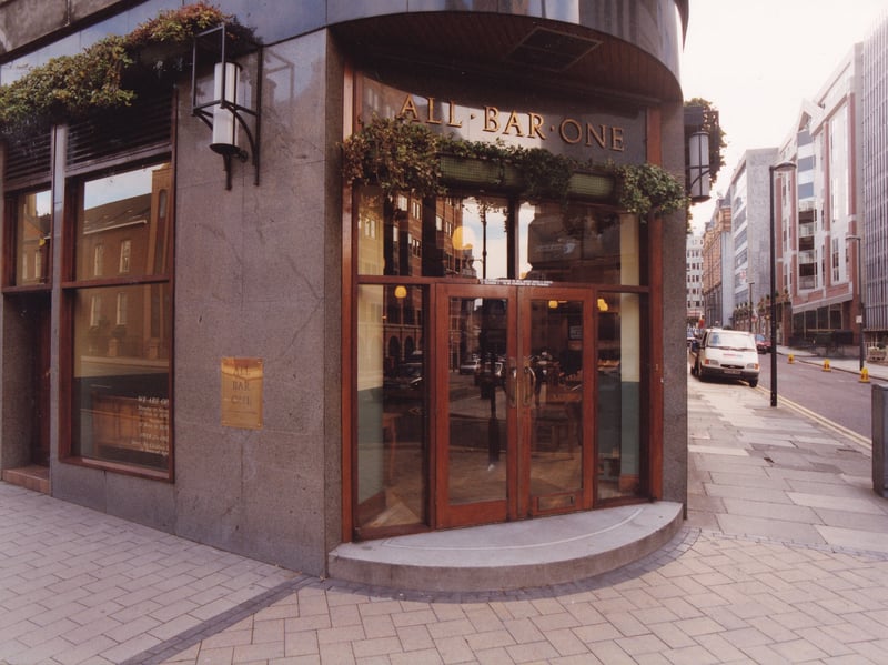 All Bar One on Greek Street pictured in March 1998.