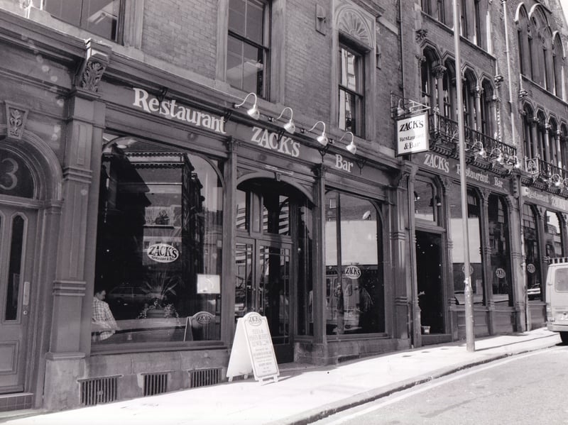 Zaks Restaurant and Bar on Cookridge Street pictured in April 1994.