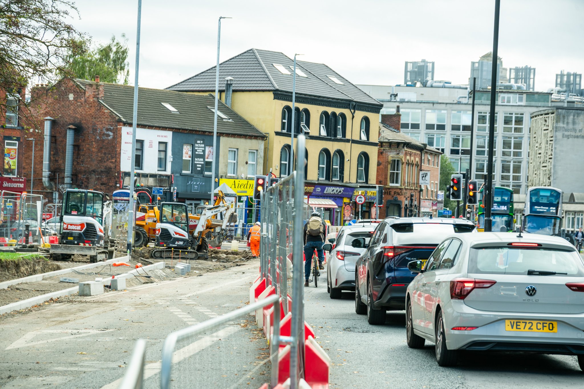 The remaining phase of the £10.4million major works on the A660 from Headingley to Leeds city centre got underway in June.