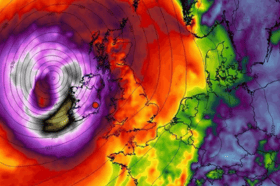 Weather experts are warning of a storm risk for Ireland