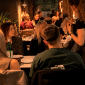 People eating at Il Vicolo
