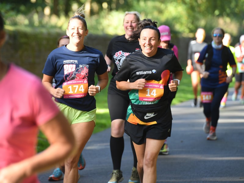 Runners at Harewood on Saturday.