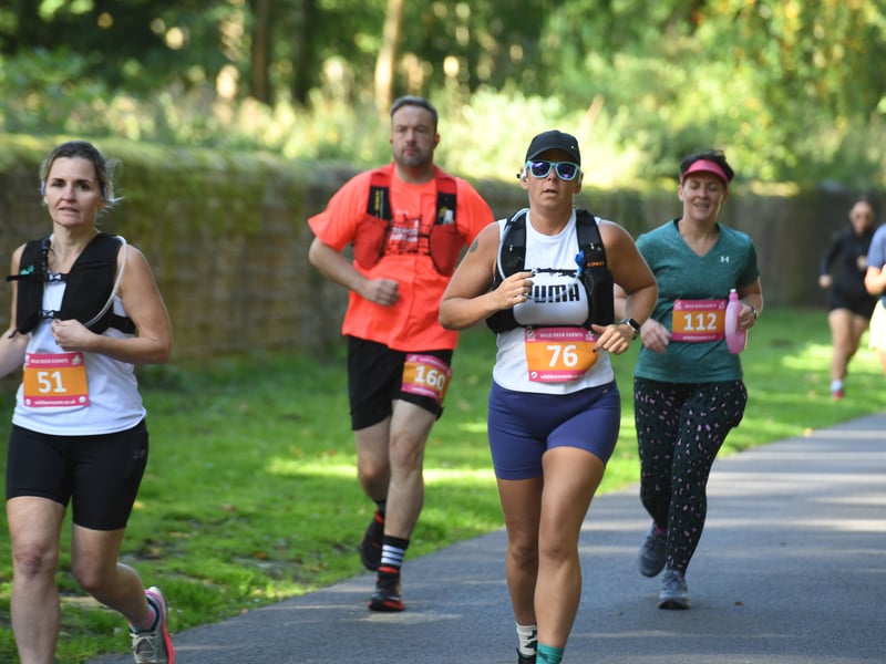 The event saw runners take on the 1,000 acre estate.