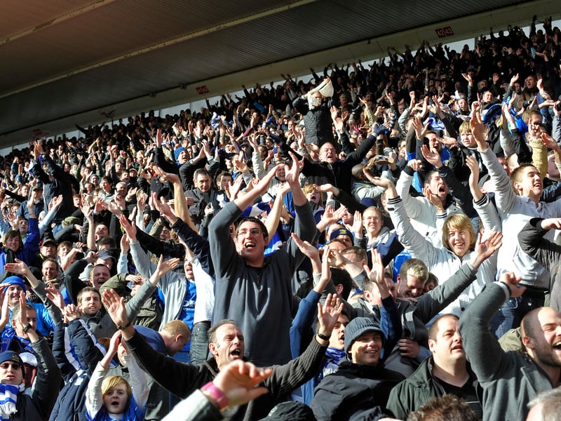 Final whistle scenes at St Mary's in 2010 following Pompey's 4-1 FA Cup success over Southampton.