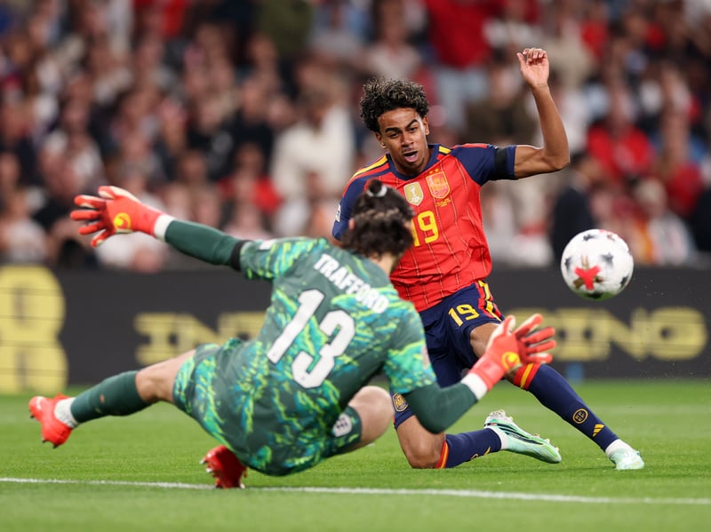 5 - Out smartly to deny Ferran Torres after Spain were left with a two-on-one. Had no chance with Lamine Yamal’s opener but maybe could have got down better for Baena's effort. Some nervy moments on the ball as well.