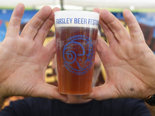 Special cups made for the beer festival.