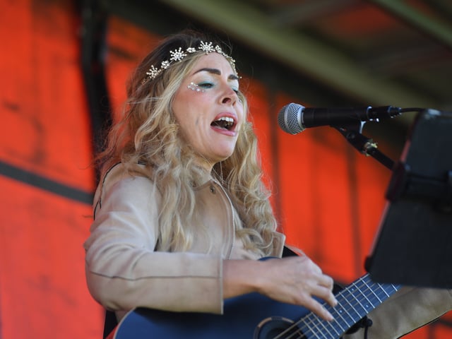 Singer Lynsey Cawthra performing on the Saturday.